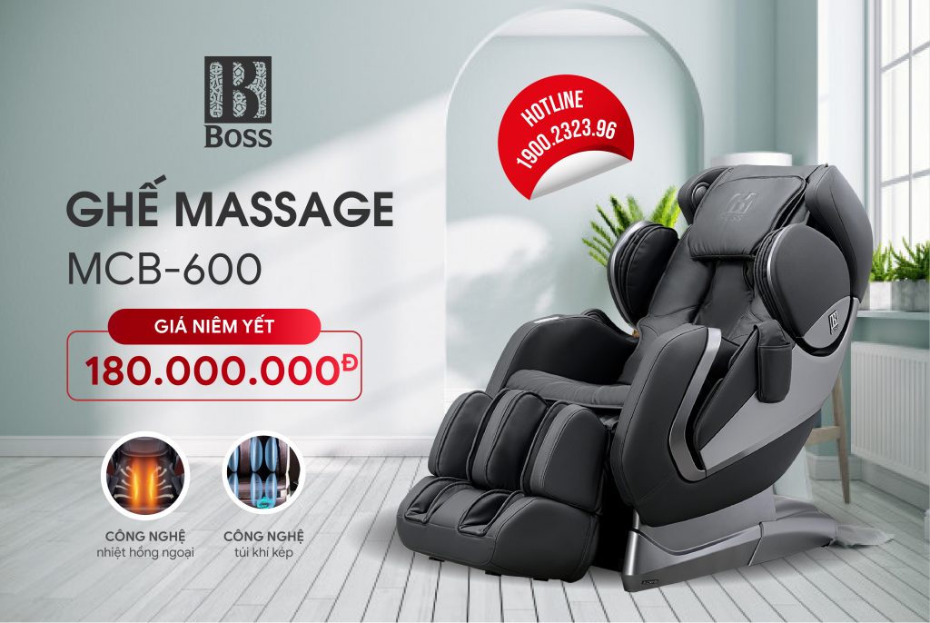 Ghế massage BOSS MCB-600 chính hãng-