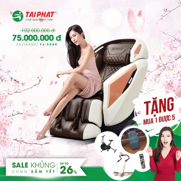 GHẾ MASSAGE FUJIKASHI FJ-5000 CAO CẤP CHÍNH HÃNG--GHE-MASSAGE-TOÀN-THÂN-FUJIKASHI-FJ-5000