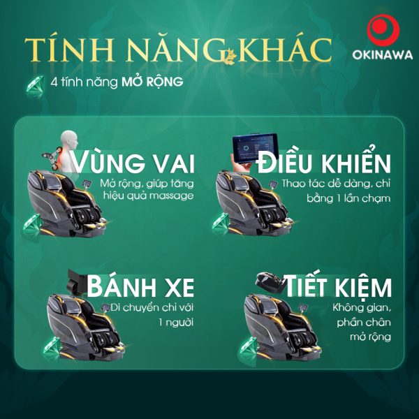 GHẾ MASSAGE OKINAWA BLACK PEARL H - 515 chính hãng--GHE-Massage-OKINAWA-BLACK-PEARL-H-515