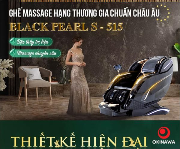 GHẾ MASSAGE OKINAWA BLACK PEARL H - 515 chính hãng--GHE-Massage-OKINAWA-BLACK-PEARL-H-515