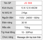 Máy Massage Cầm Tay 7 IN 1 OKINAWA JS 568 chính hãng--Máy-Massage-Cầm-Tay-7-IN-1-OKINAWA-JS-568