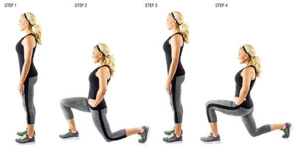 Lunge sử dụng nhiều nhóm cơ để tập 1 nhóm cơ