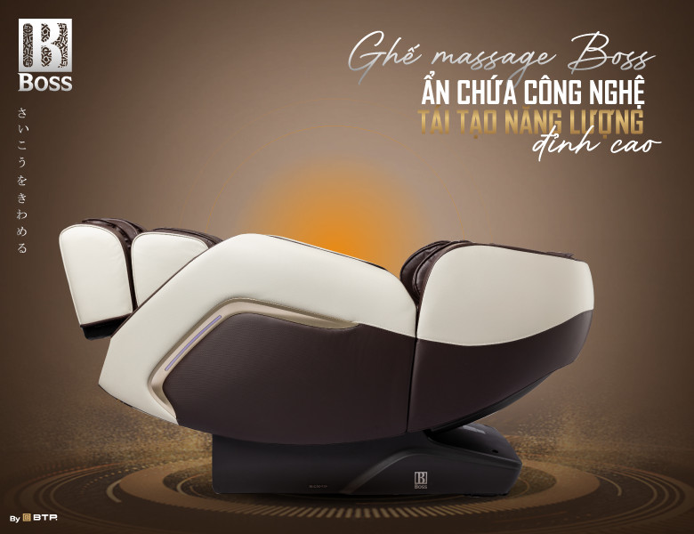 Ghế massage BOSS ẩn chứa công nghệ tái tạo năng lượng đỉnh cao