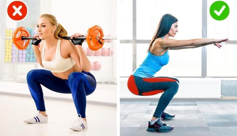 Nắm vững nguyên tắc chân mông, đầu gối khi tập Squat 