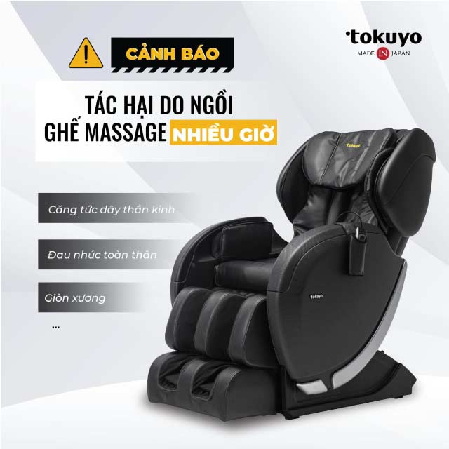 tác hại khi ngồi ghế matxa nhiều giờ