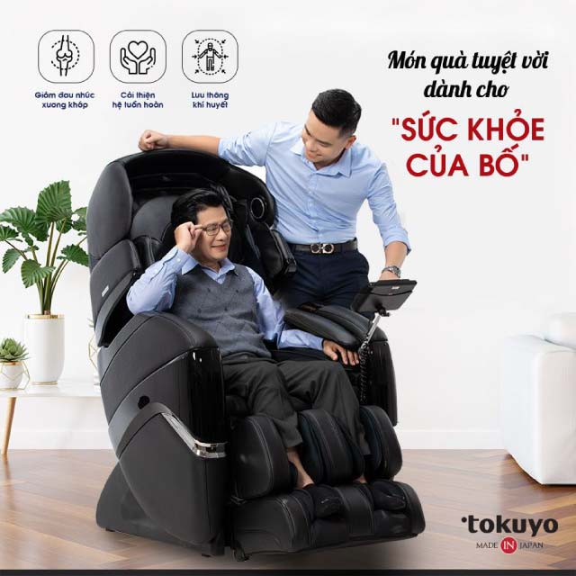 Chăm sóc sức khỏe người cao tuổi mùa dịch-ghế matxa