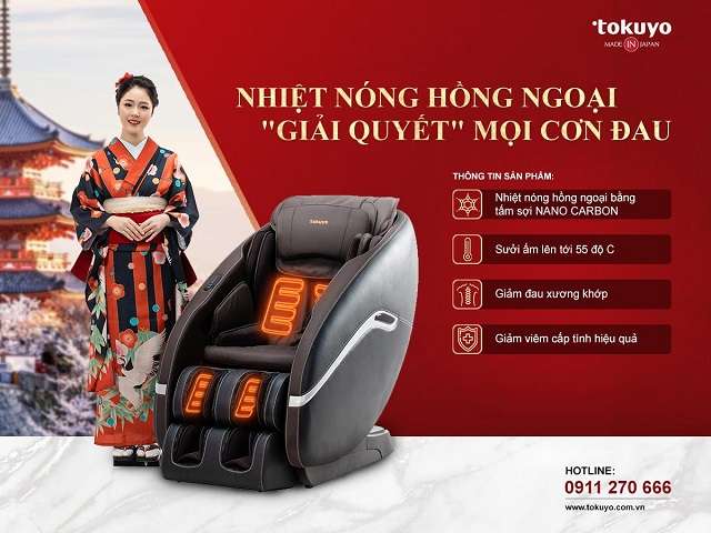 Tác dụng nhiệt nóng của ghế massage hồng ngoại