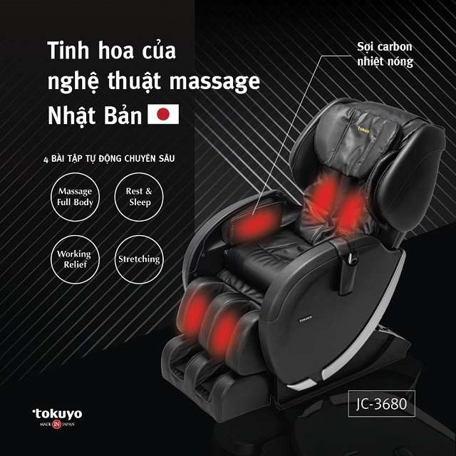 Ghế massage hồng ngoại tokuyo nhật bản