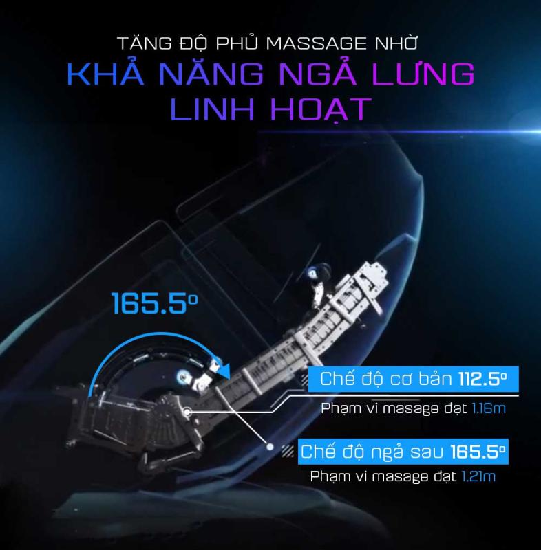 GHẾ MASSAGE NGẢ LƯNG SÂU