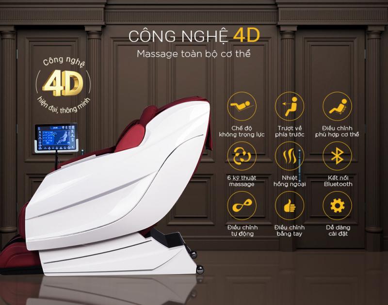 GHẾ MASSAGE ĐIỀU KHIỂN BẰNG GIỌNG NÓI 