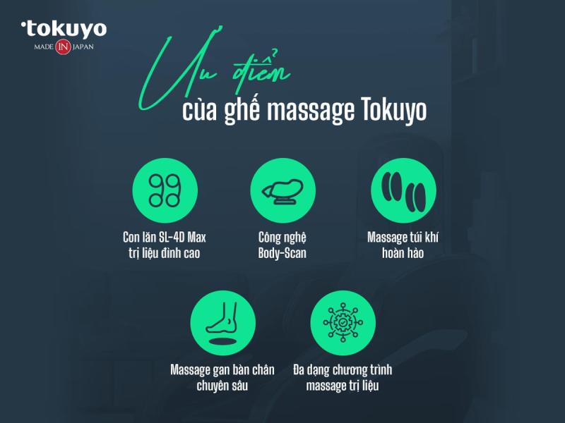 ưu điểm của ghế massage tokuyo