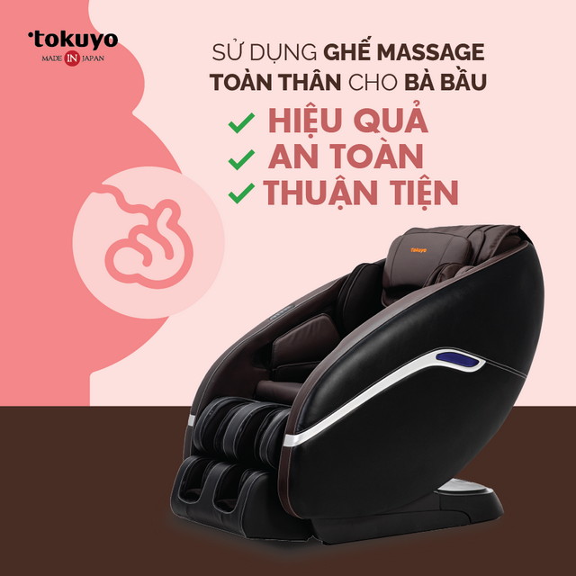 su dung ghe massage cho ba bau