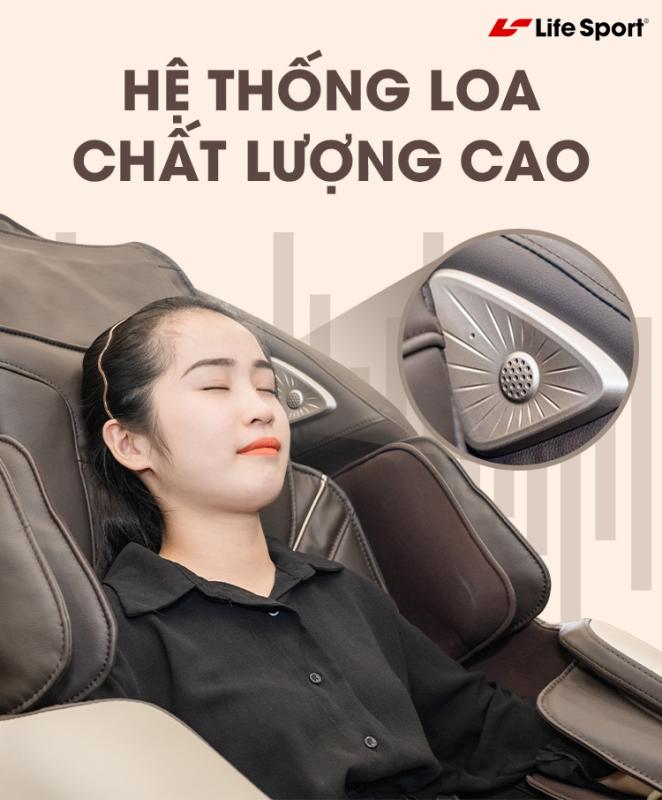 Ghế mát xa Life Sport LS-500 | loa nghe nhạc bluetooth