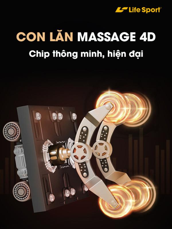 Ghế massage con lăn 4D thông minh LS-450