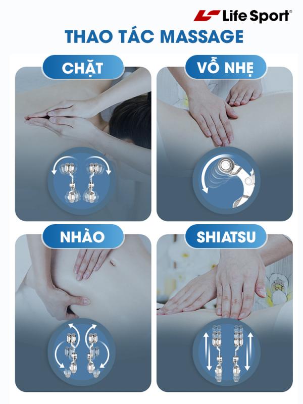 Thao tác ghế massage hiện đại | LS-168 