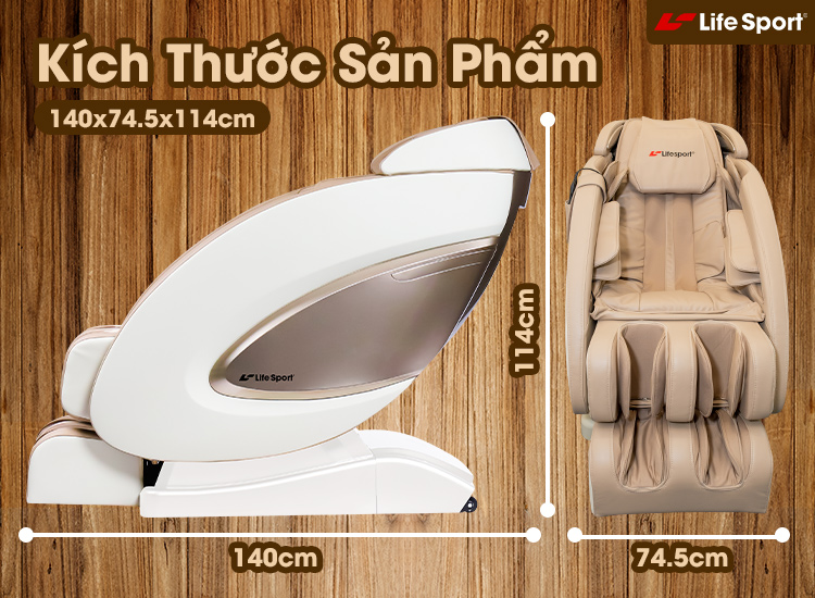 Slider chi tiết sản phẩm Ghế Massage LifeSport LS-7700