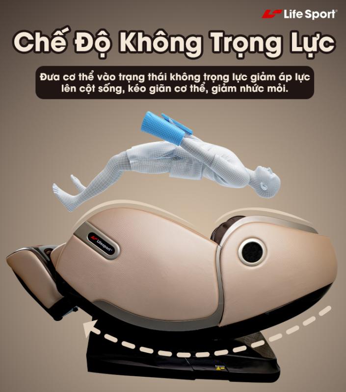 Ghế massage với chế độ không trọng lực cải tiến