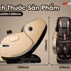 kích thước ghế massage cao cấp Lifesport LS-899